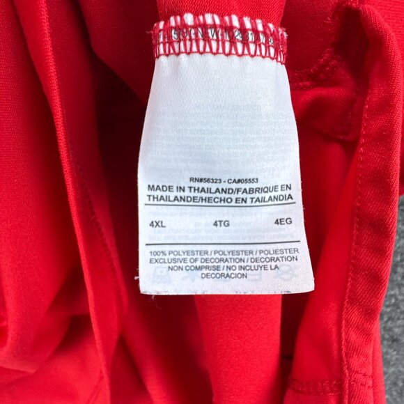 Nike Atlanta Hawks NBA Team-Issued Dri-Fit Practice Jersey 4XL Red 2017 HSE RARE - Picture 9 of 14